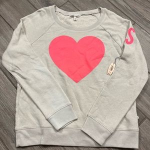 Victoria’s Secret medium light sweatshirt. Light gray and bright pink.